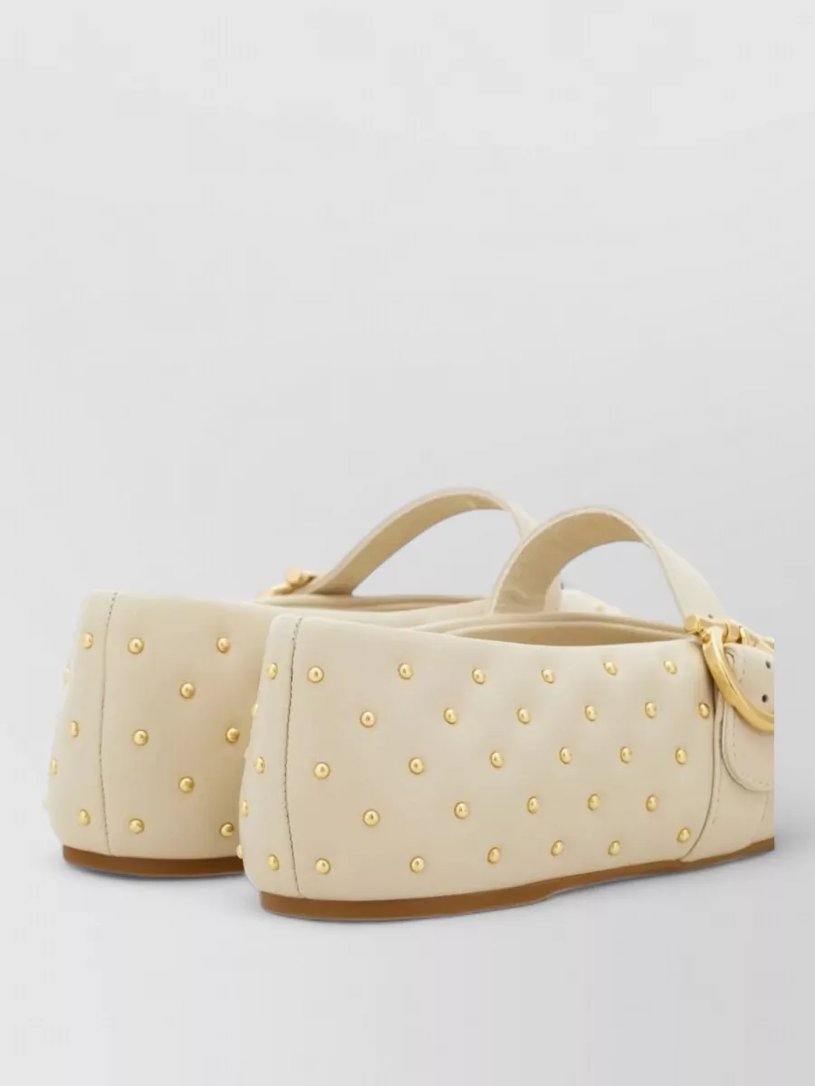 Ferragamo Leather Quilted Ballet Flats