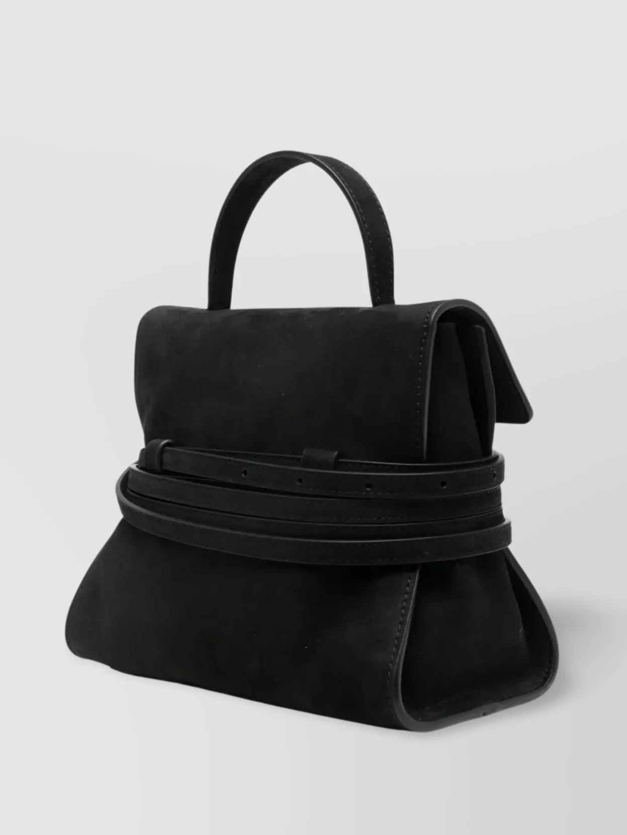 Moschino Nabuk Nero Shoulder Bag