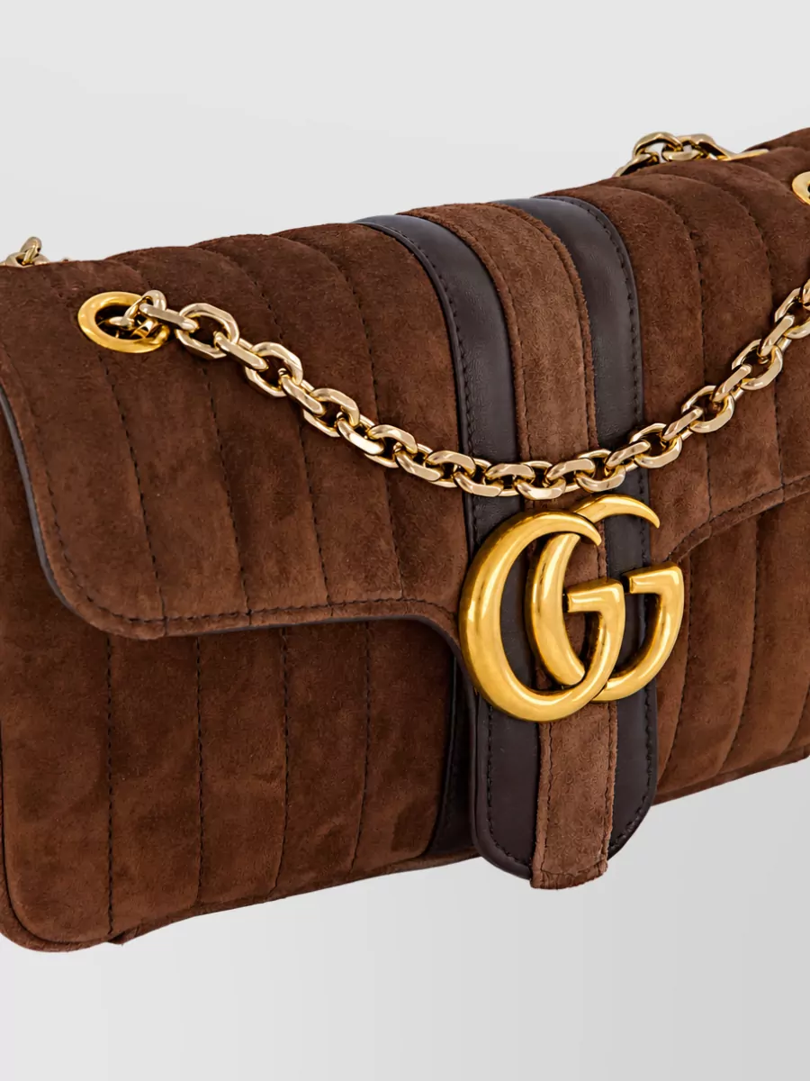 Gucci Gg Marmont Medium Leather Clutch Bag
