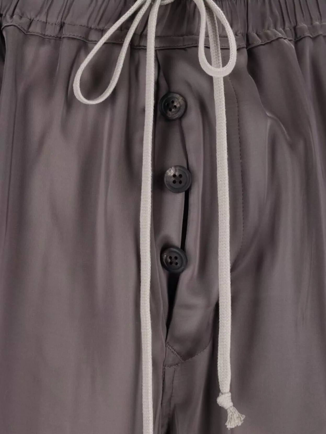 Rick Owens Straight Trousers With Elastic Waistband And Pockets