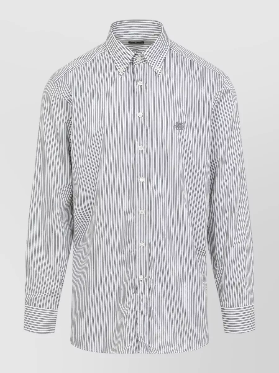 Etro striped cotton long-sleeve shirt