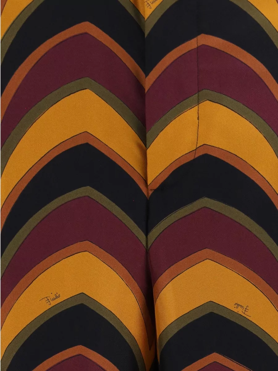 Pucci Silk Straight-Leg Trousers