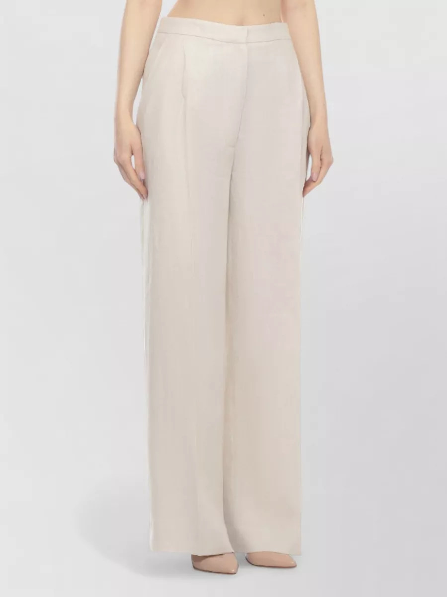 Lardini Linen Straight-Leg Trousers