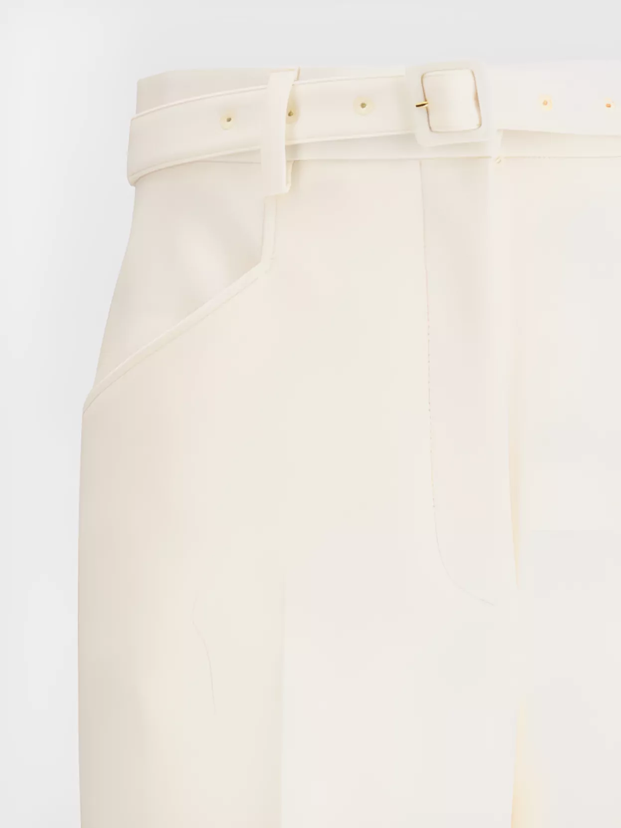 Gabriela Hearst Wide-leg Pants Buckled Belt