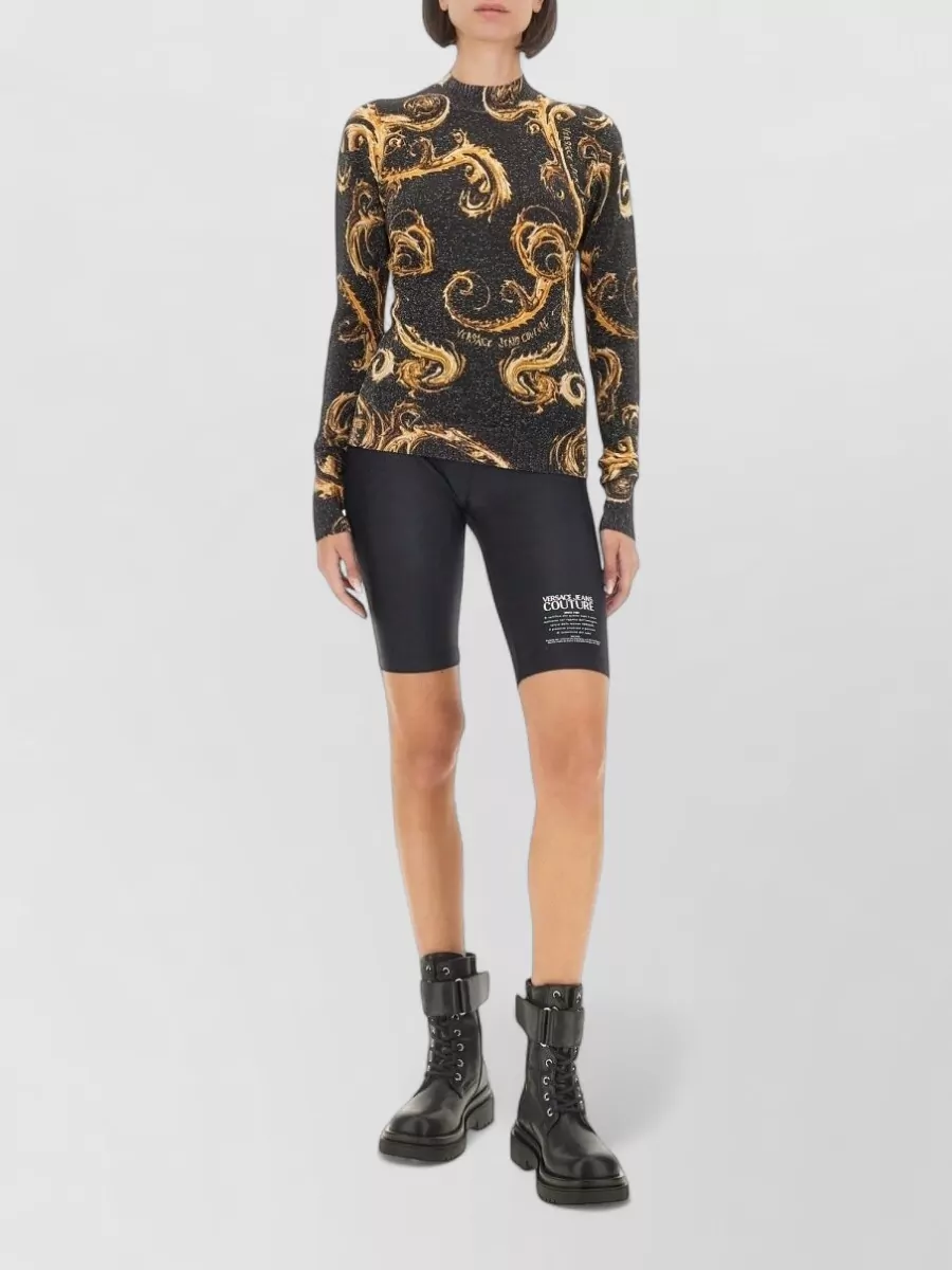 Versace Jeans Couture lurex slim-fit knit t-shirt