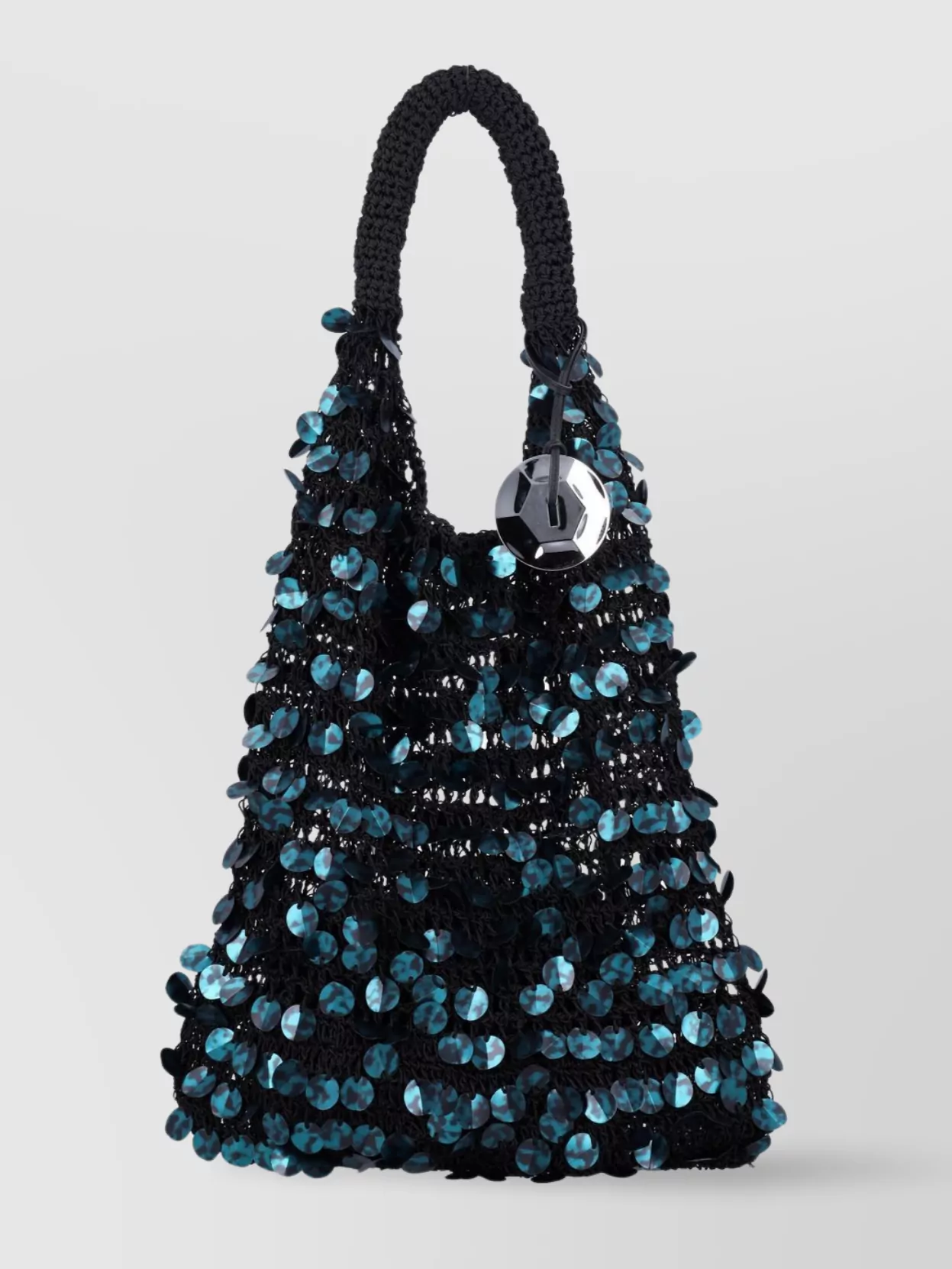 Jw Anderson Crochet Handle Sequin Embellished Tote Bag