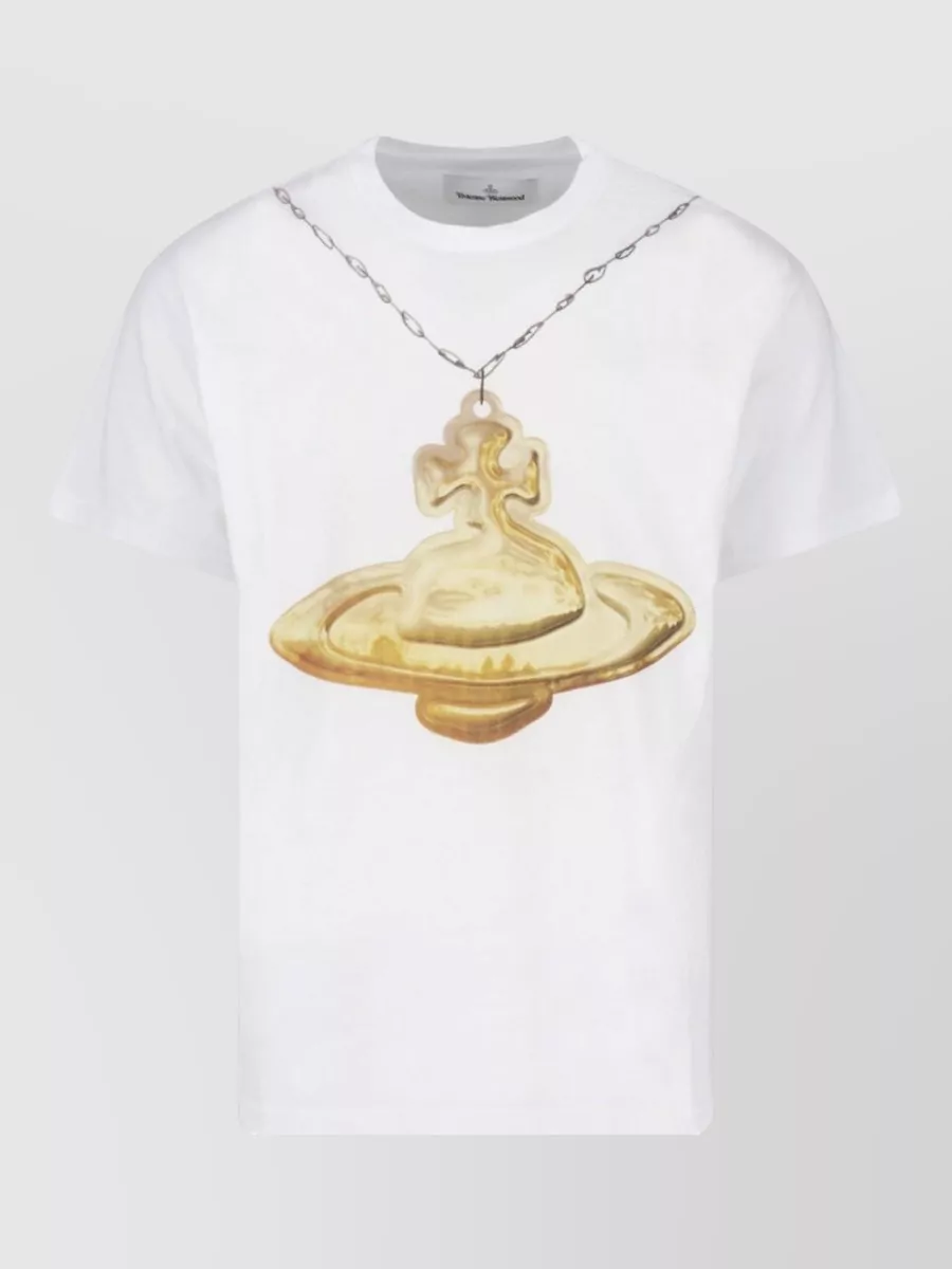 Vivienne Westwood cotton gold orb classic printed short-sleeve t-shirt