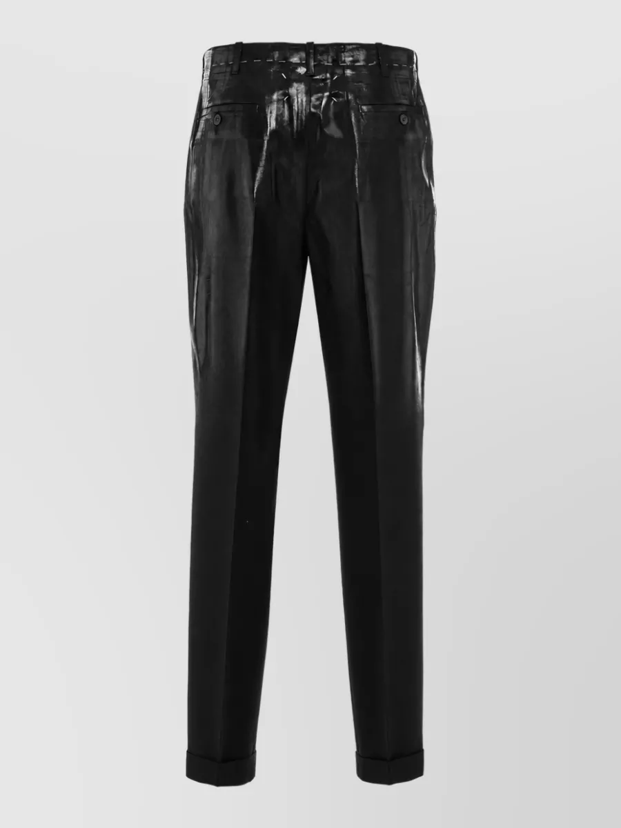 Maison Margiela Wool Straight-Leg Tailored Trousers