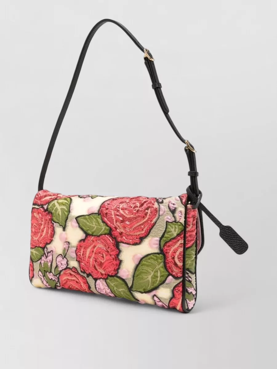 Valentino Garavani De Vain Silk Clutch Bag