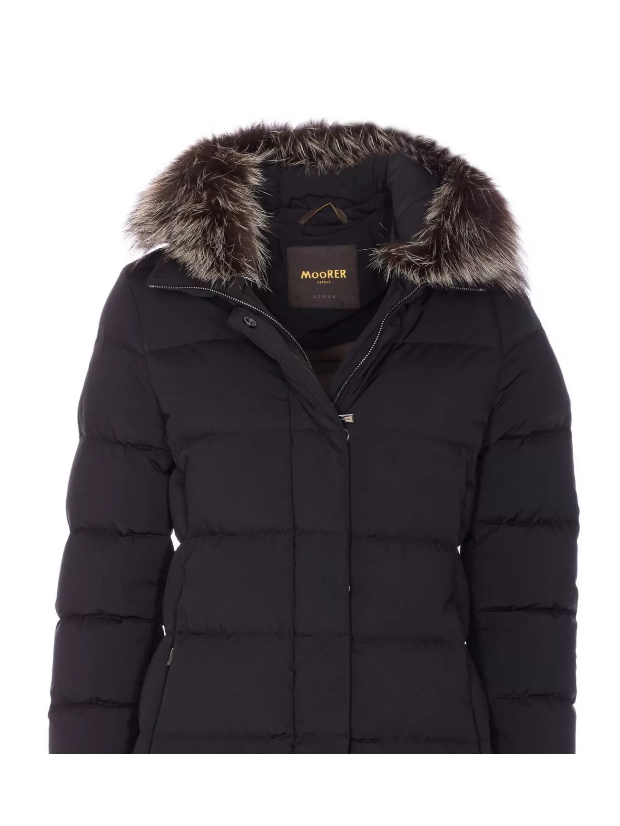 Moorer Padded Quilted Jacket Removable Hood