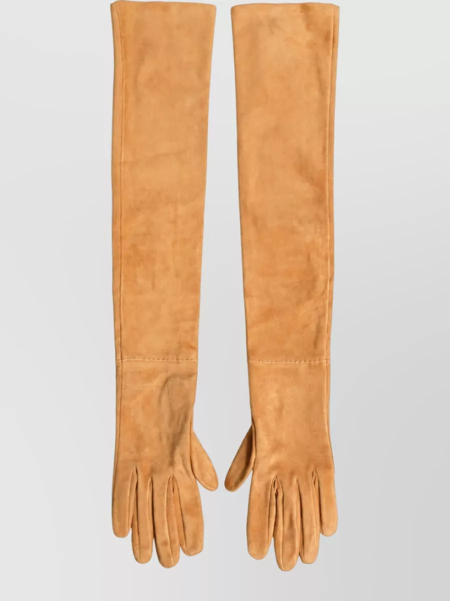 Dolce&Gabbana leather elbow-length gloves