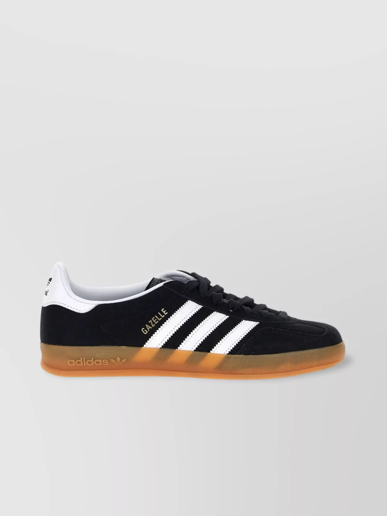 Adidas Originals Gazelle Sneakers With Rubber Sole And Contrasting Heel In Black
