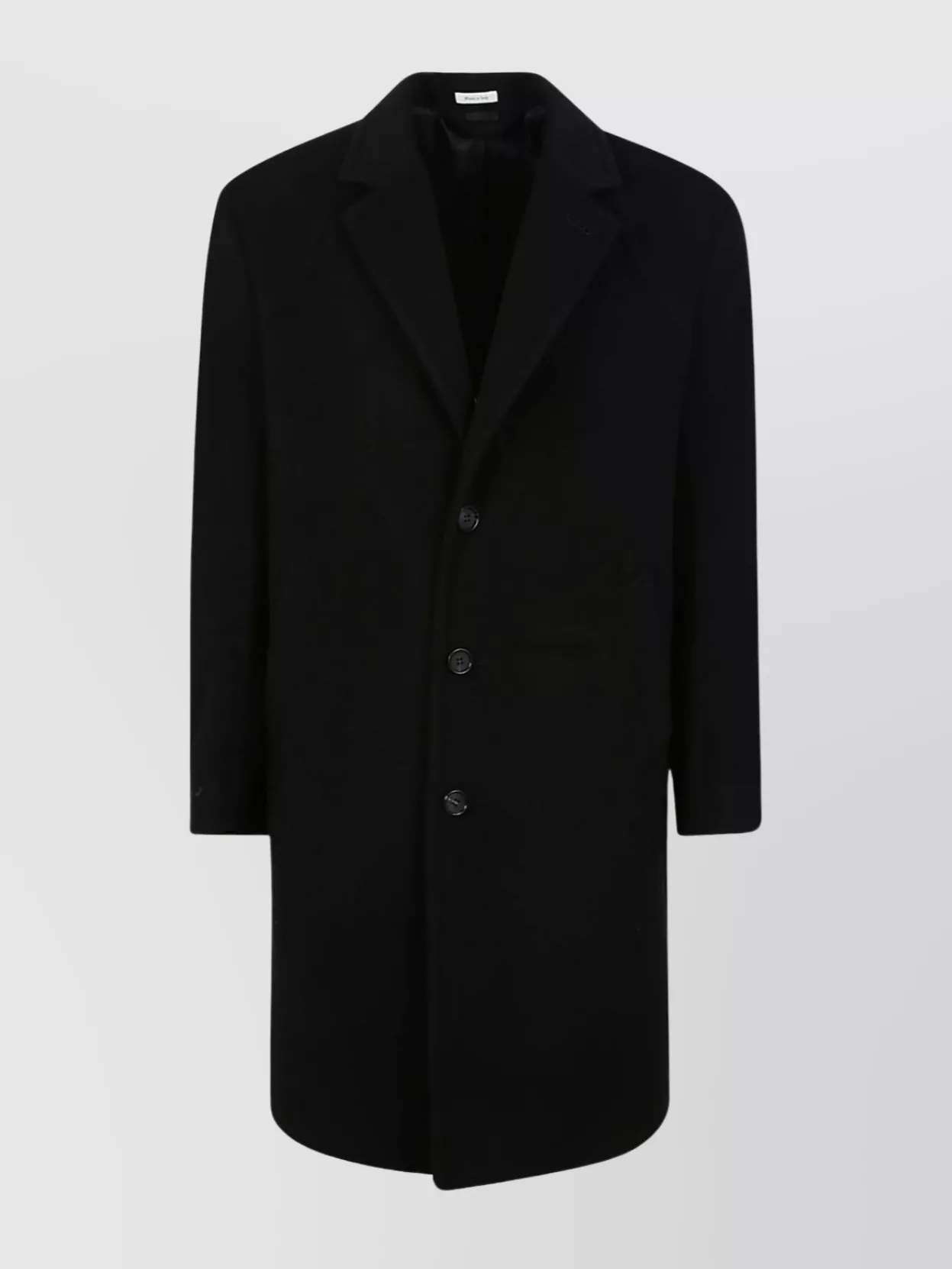 Alexander Mcqueen Single-breasted Coat In Black
