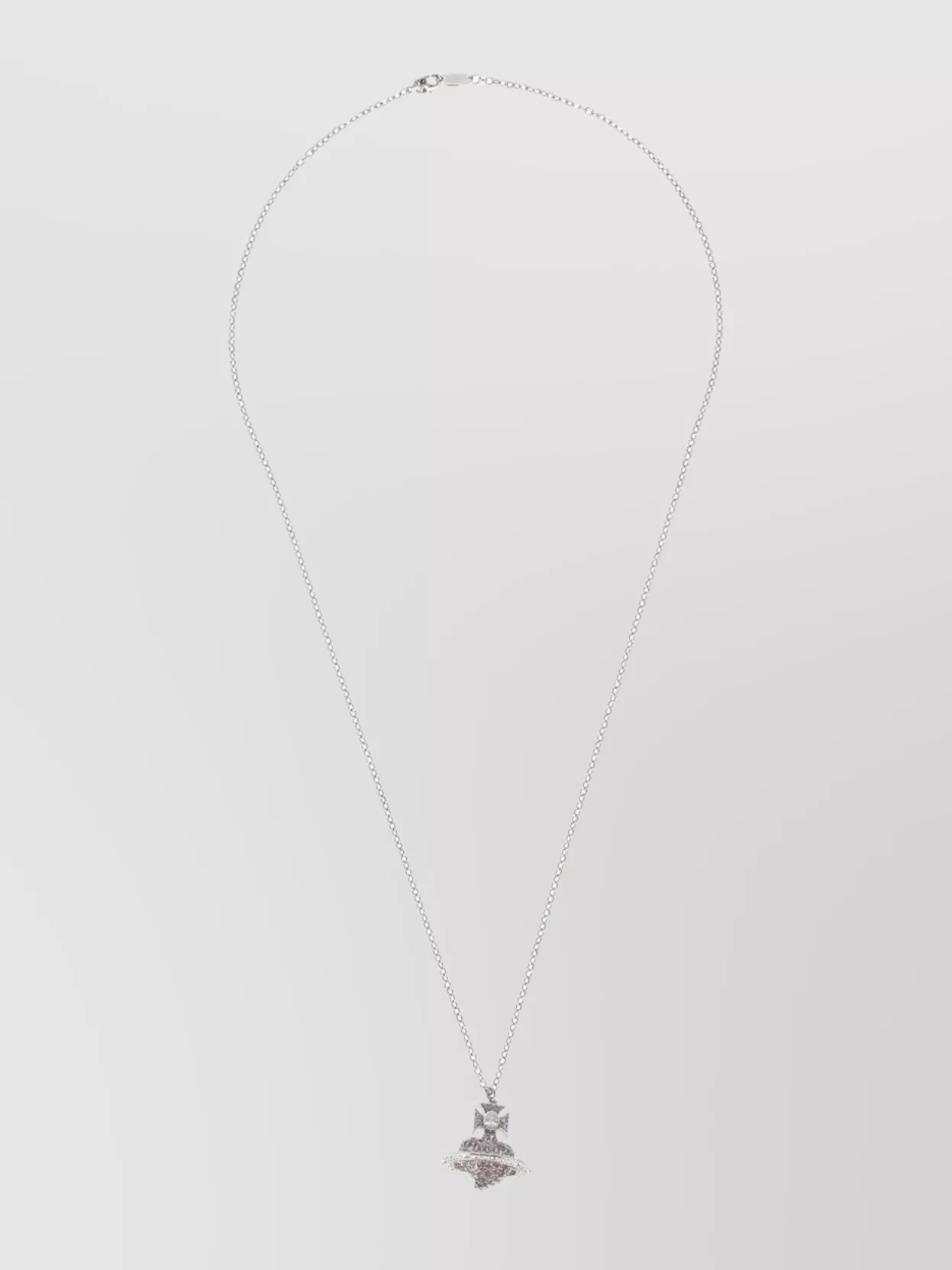 Vivienne Westwood Orb Pendant Silver Brass Necklace Chain Link