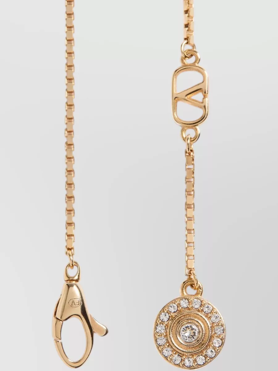 Valentino Garavani Crystal-Embellished Metal Bracelet