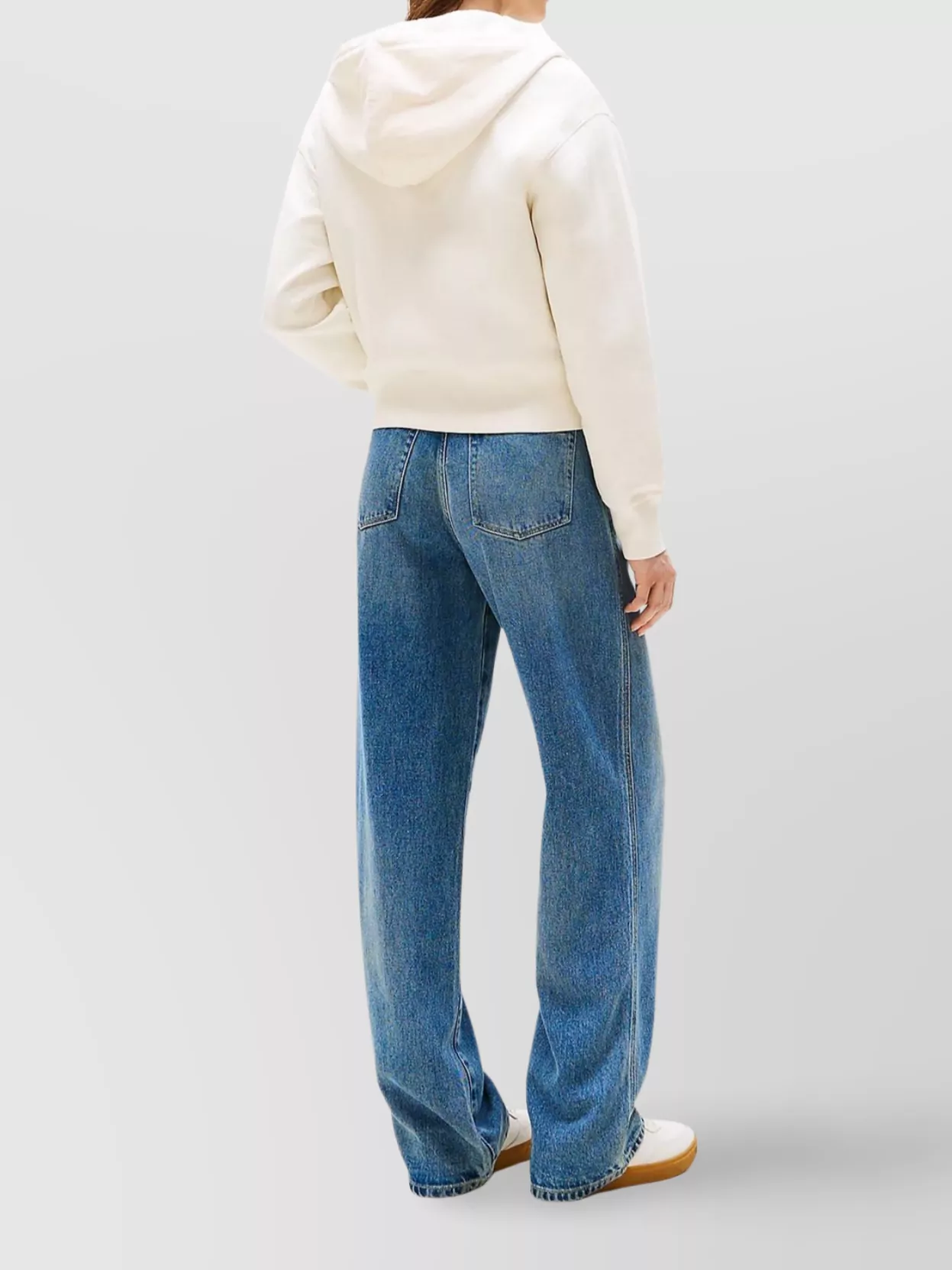 Tommy Hilfiger Hooded Zip-up Sweater Front Pockets In Neutral