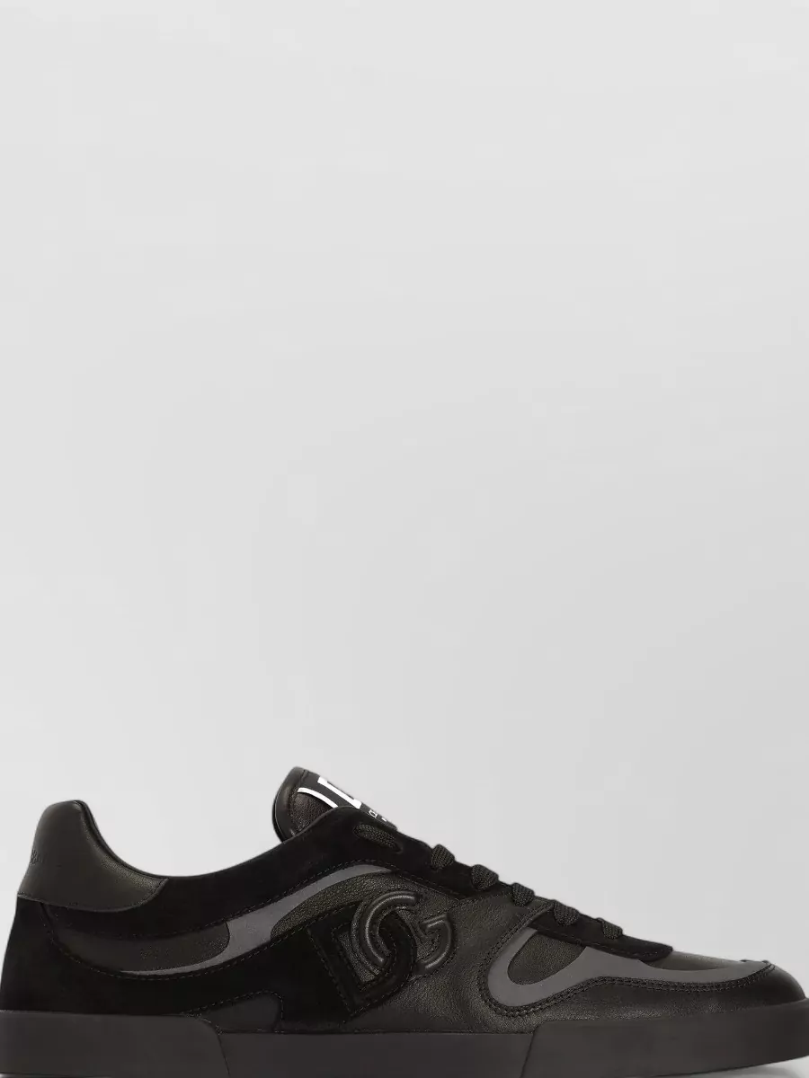Dolce&Gabbana Leather Lace-Up Sneakers