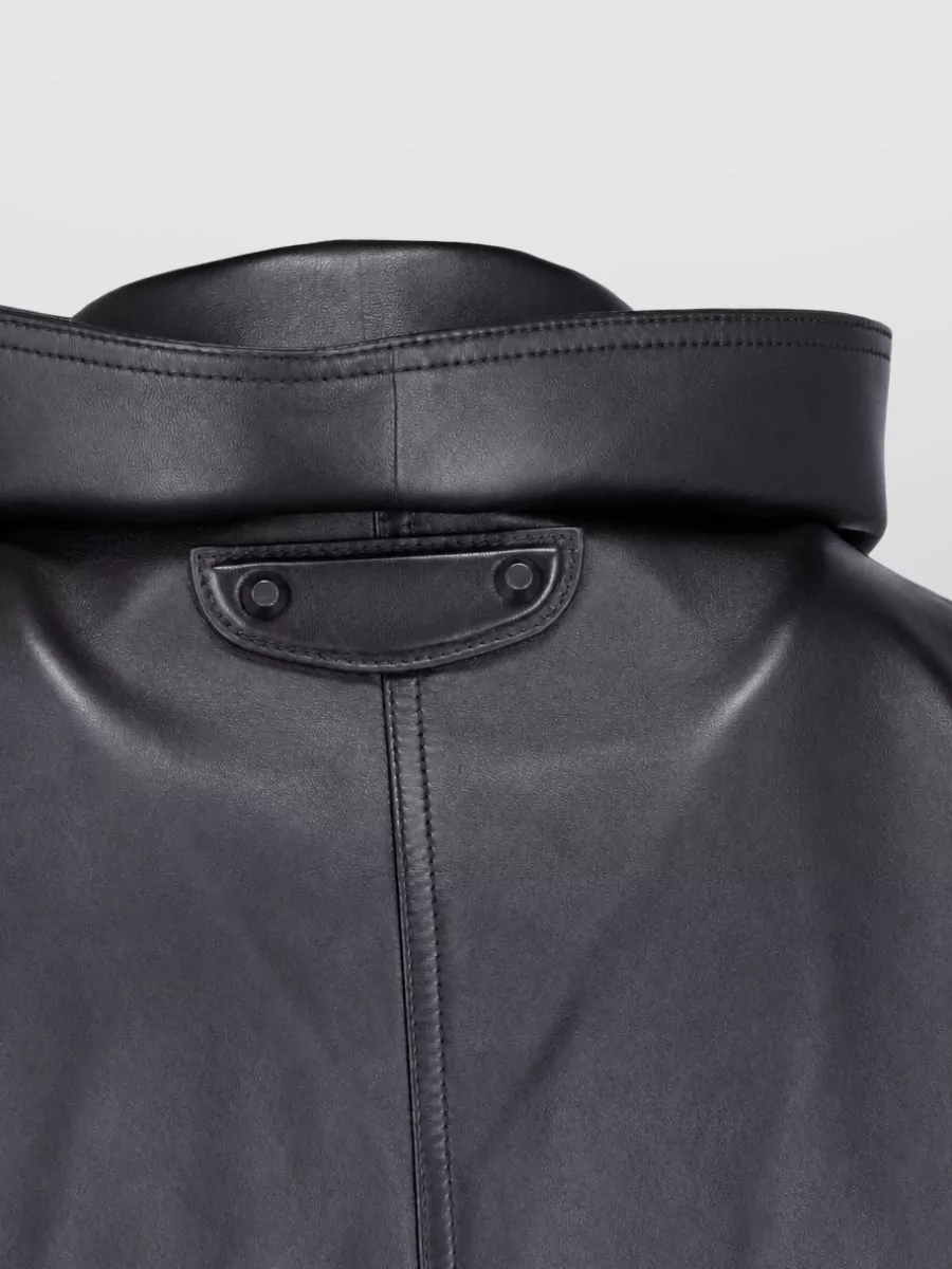 Balenciaga Lamb Leather Oversized Bomber Jacket