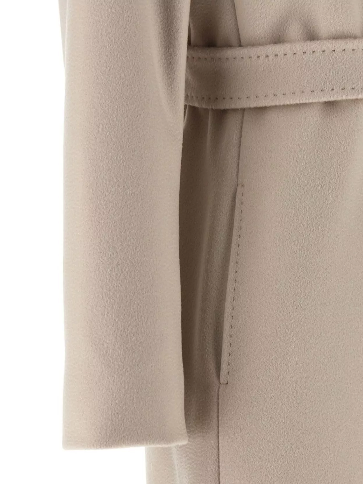 S Max Mara Belted Coat With Long Sleeves And Pockets