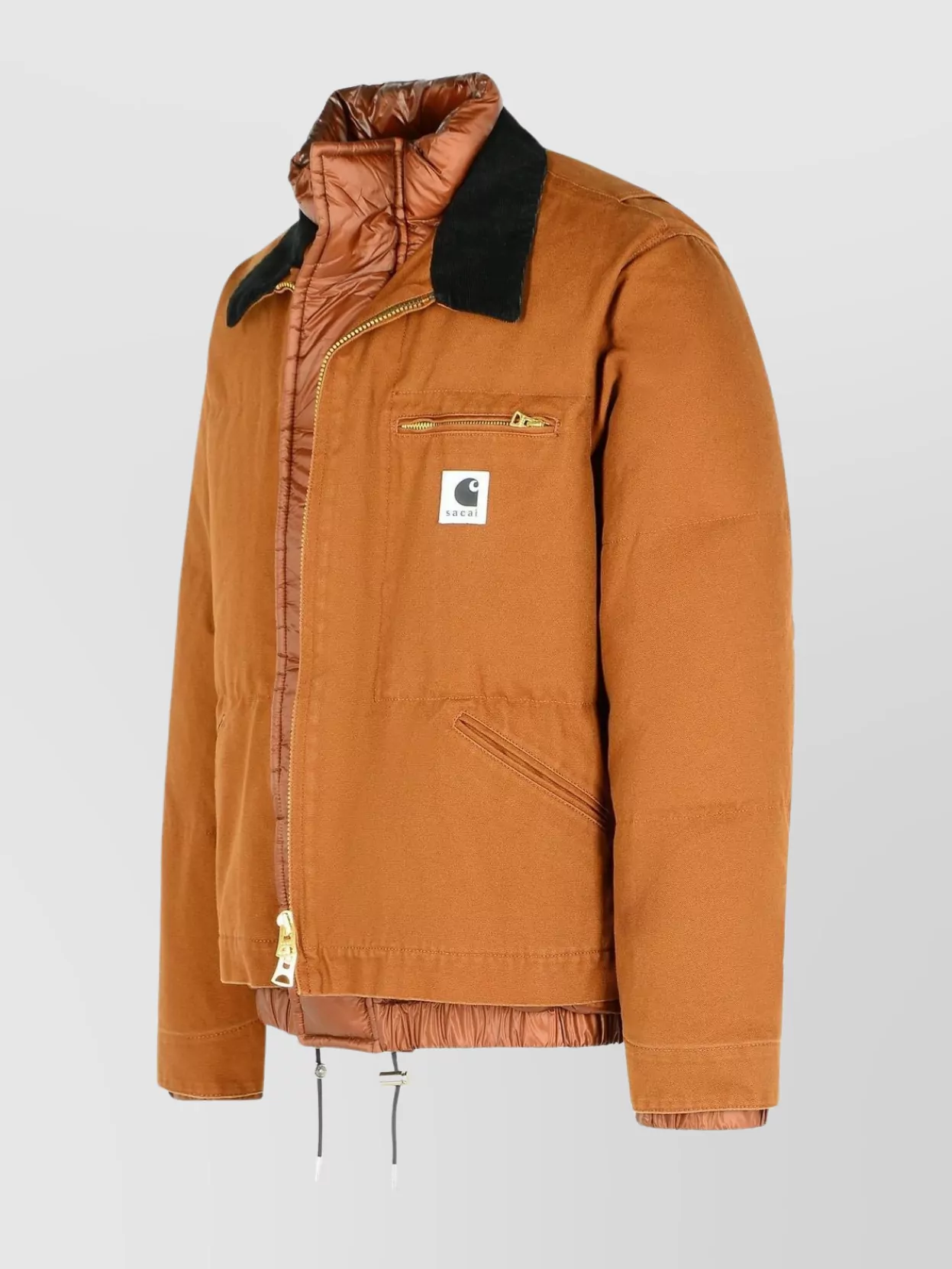 Sacai Cotton Jacket With Chest Pocket And Drawstring