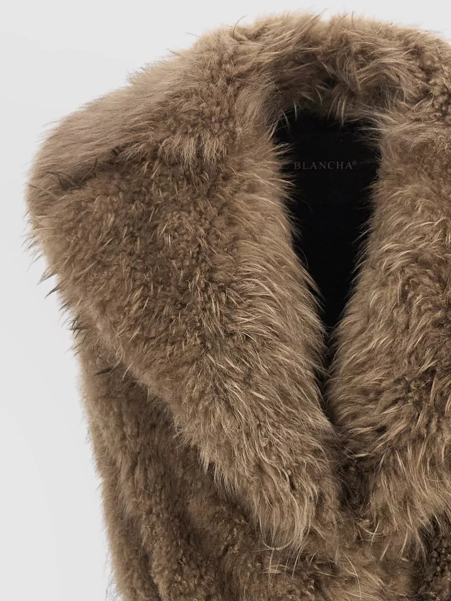 Blancha Shearling Sleeveless Coat