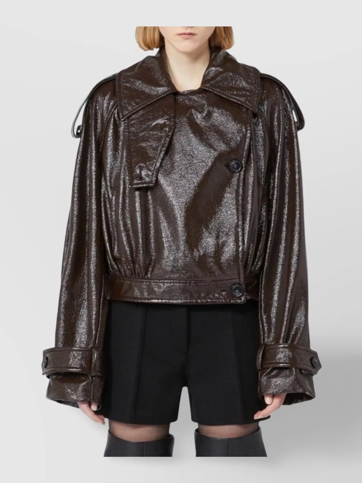Sportmax Hybrid Bomber Style Trench Coat