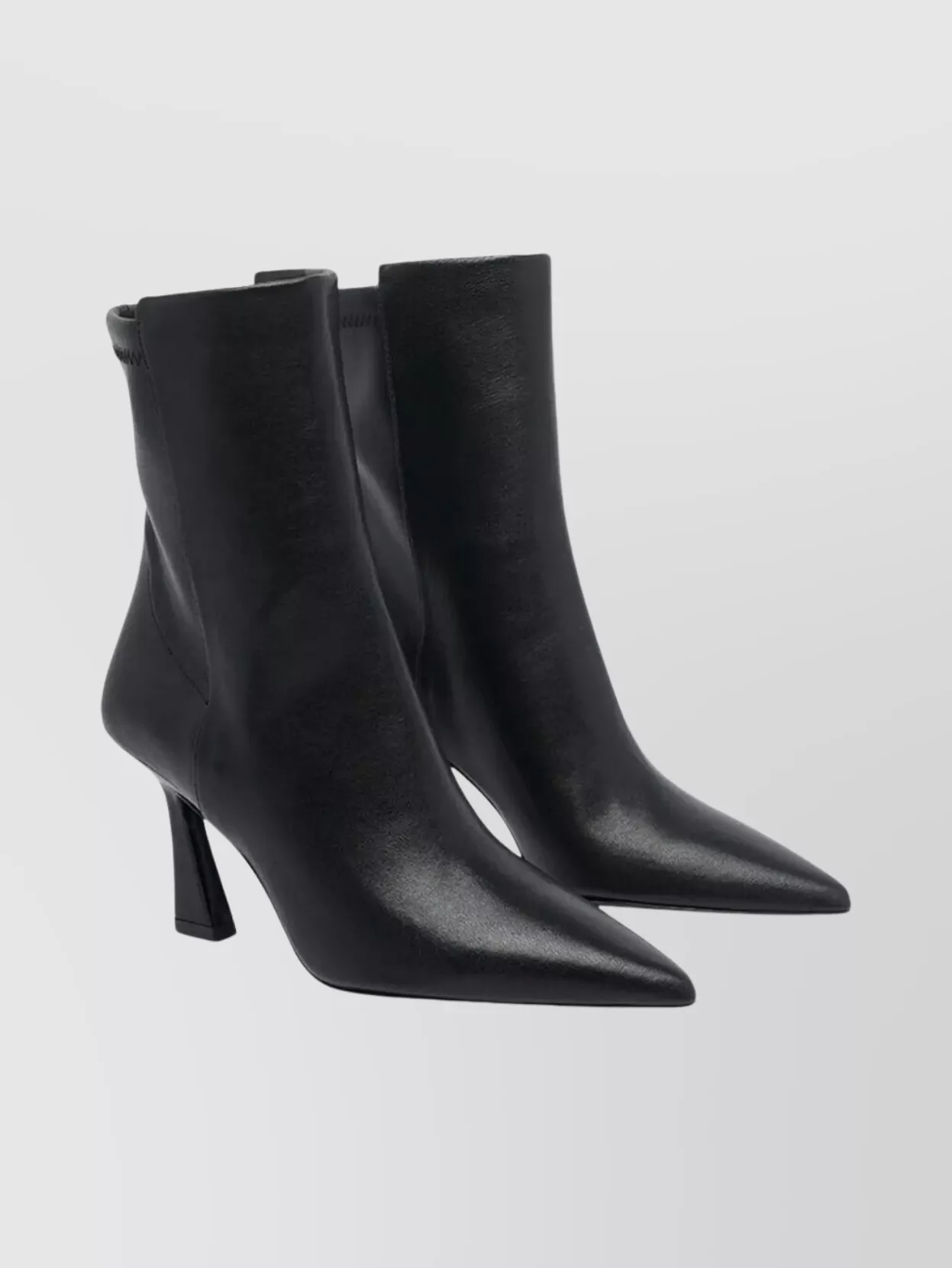 Stuart Weitzman Ankle Bootie Pointed Toe In Black