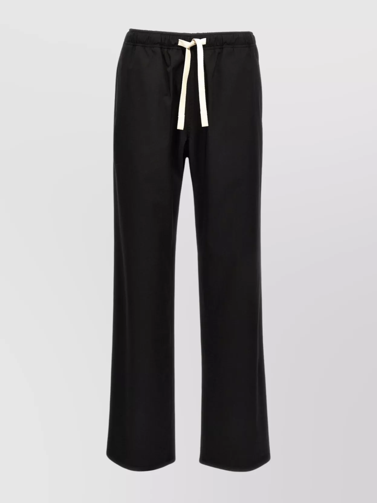 Palm Angels "straight Journey" Trousers With Elastic Waistband In Black