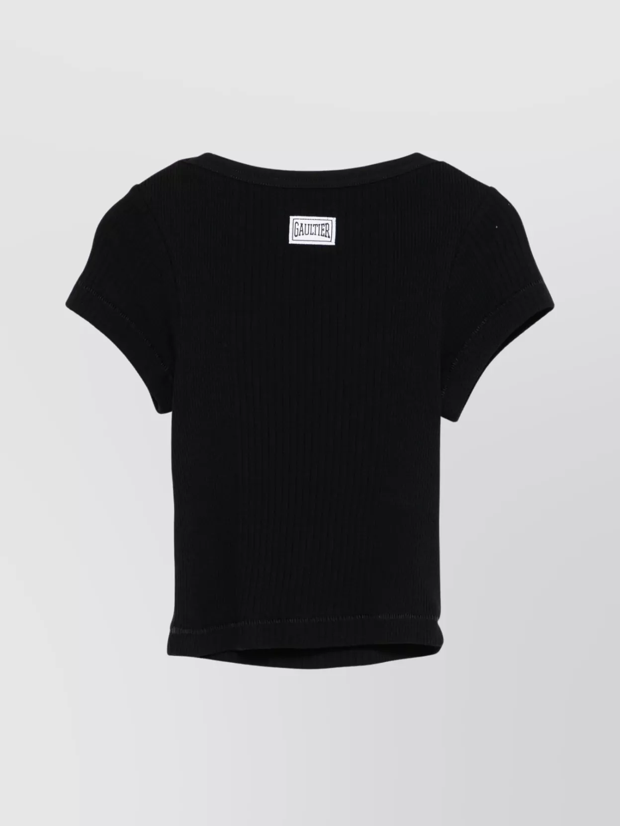 Jean Paul Gaultier Cropped Baby T-Shirt Avec Patch