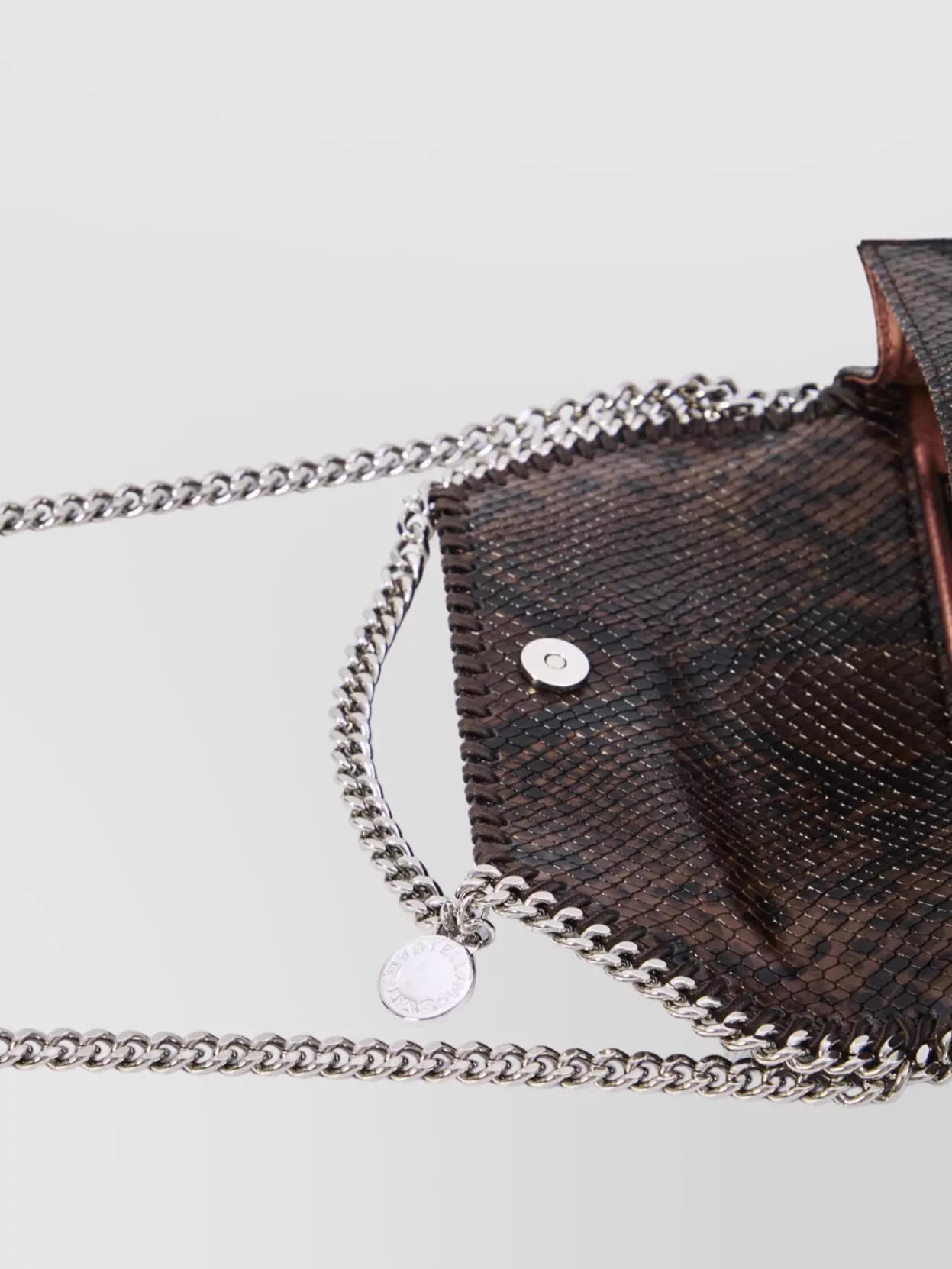 Stella Mccartney Snake-effect Chain Cross-body Wallet