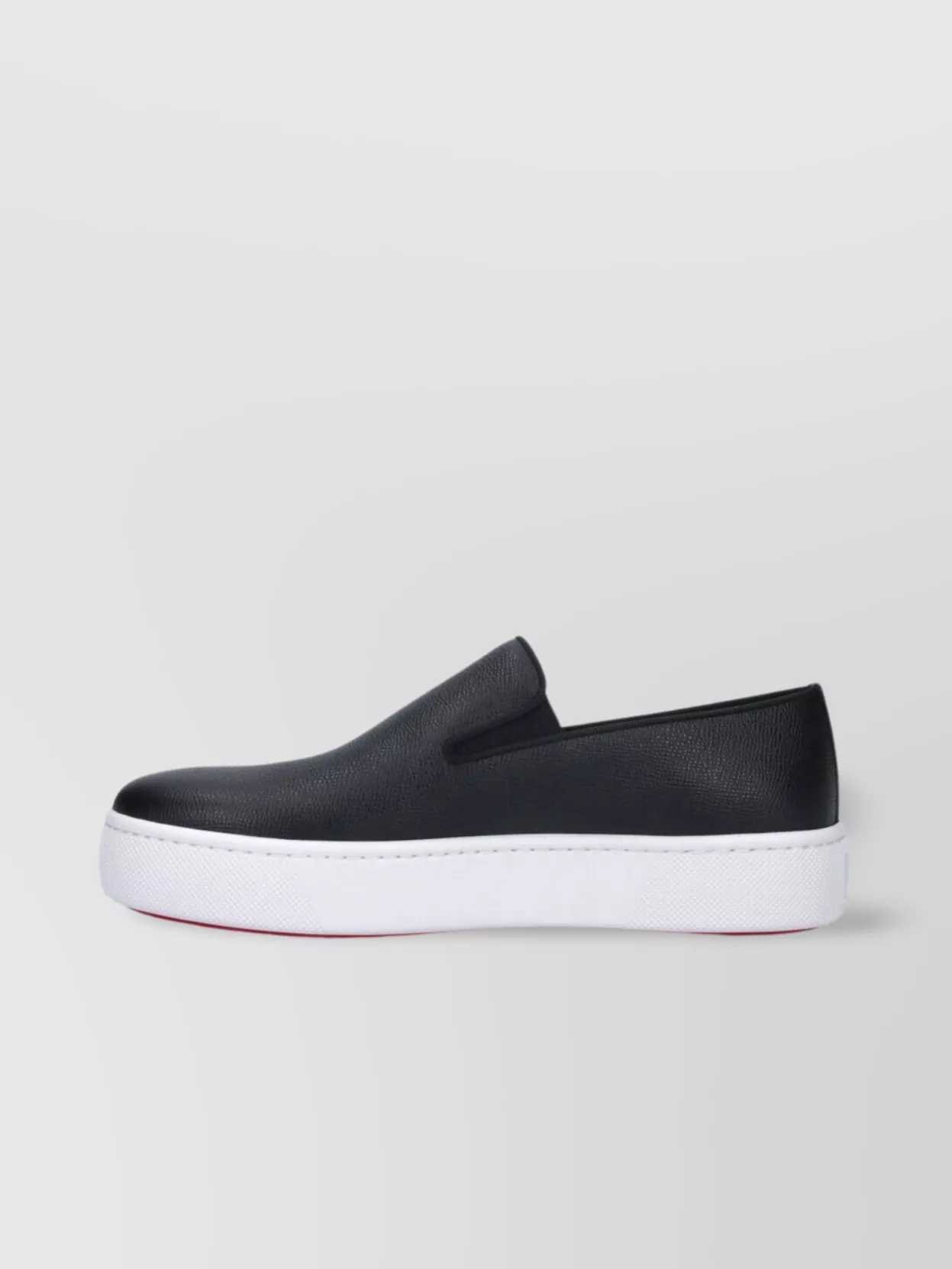 Christian Louboutin Low Top Slip-On Sneakers With Contrast Sole