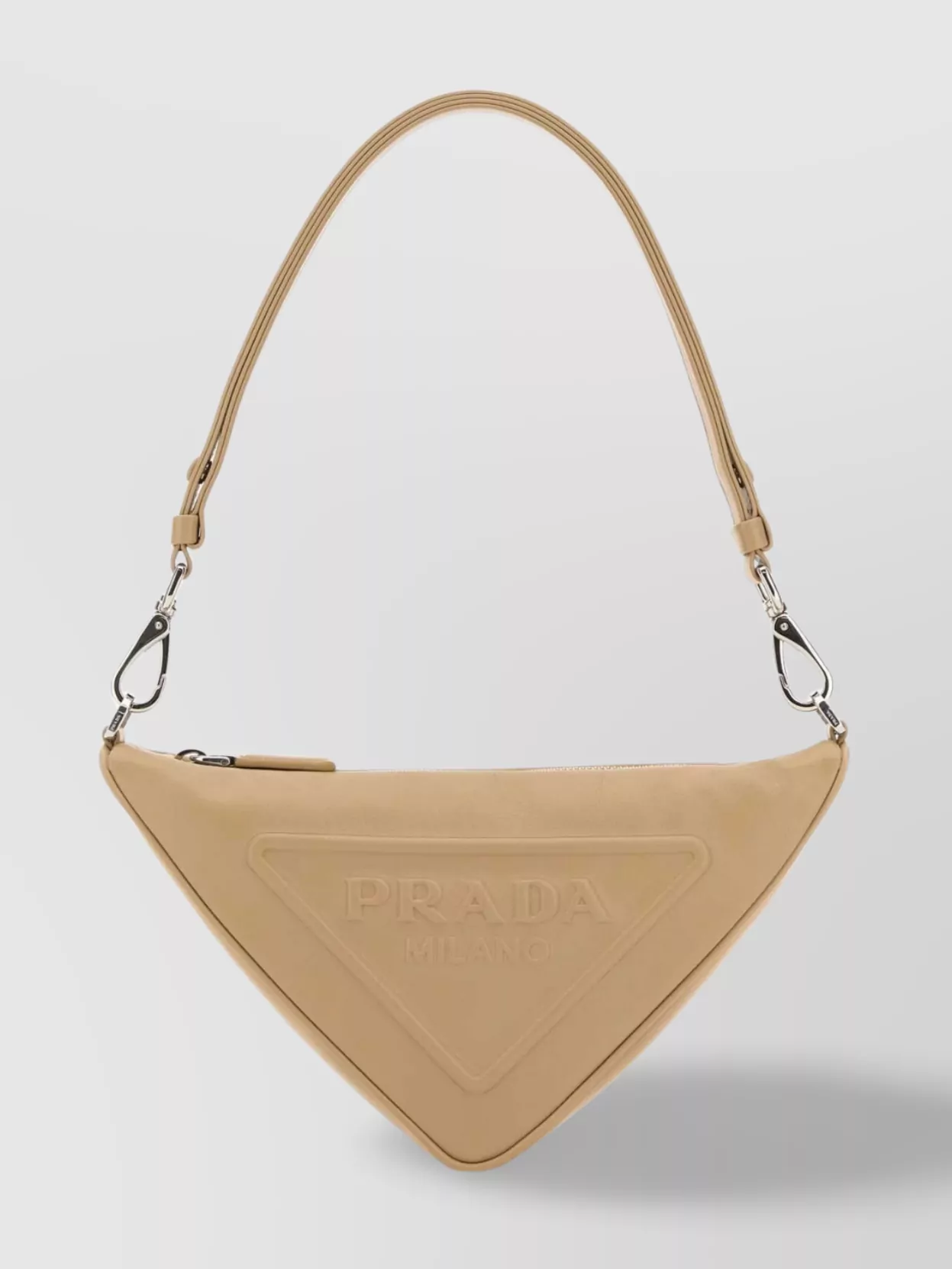 Shop Prada Triangle Chain Strap Shoulder Bag