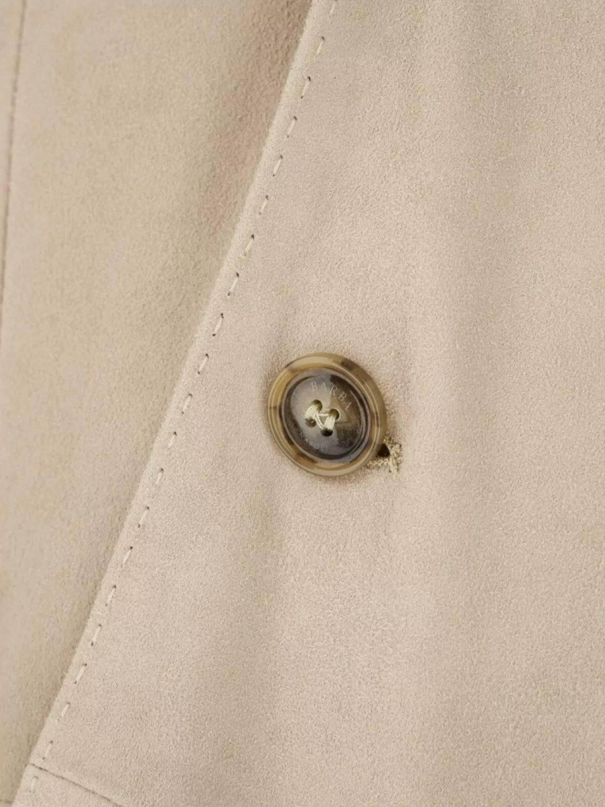Barba Blazer Suede Button Cuffs