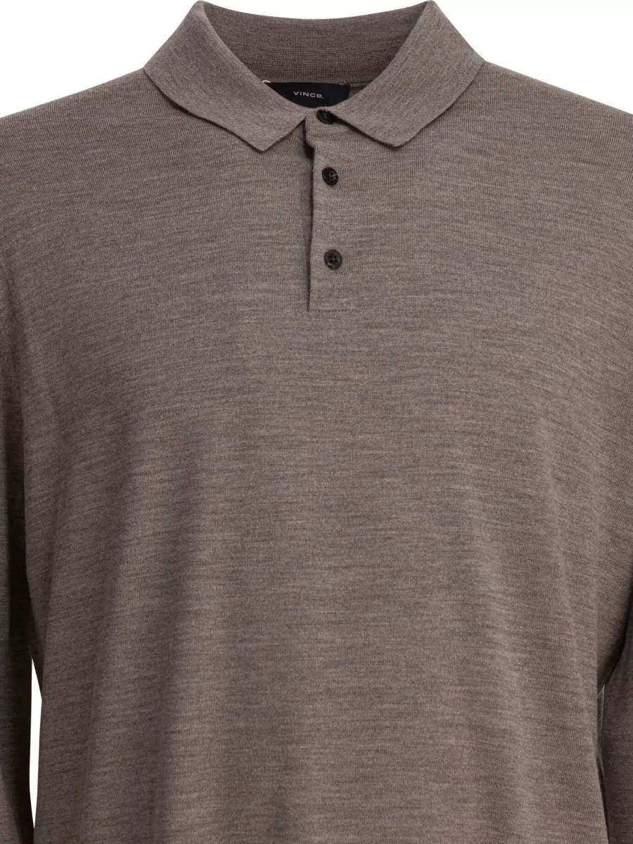 Vince Cashmere Wool Polo Jumper