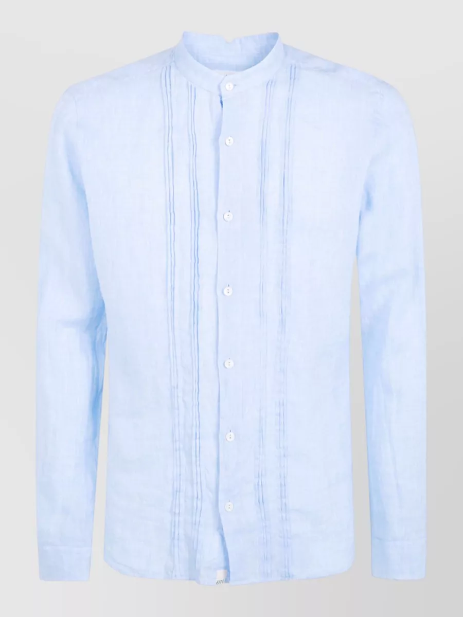 Tintoria Mattei linen pleated shirt