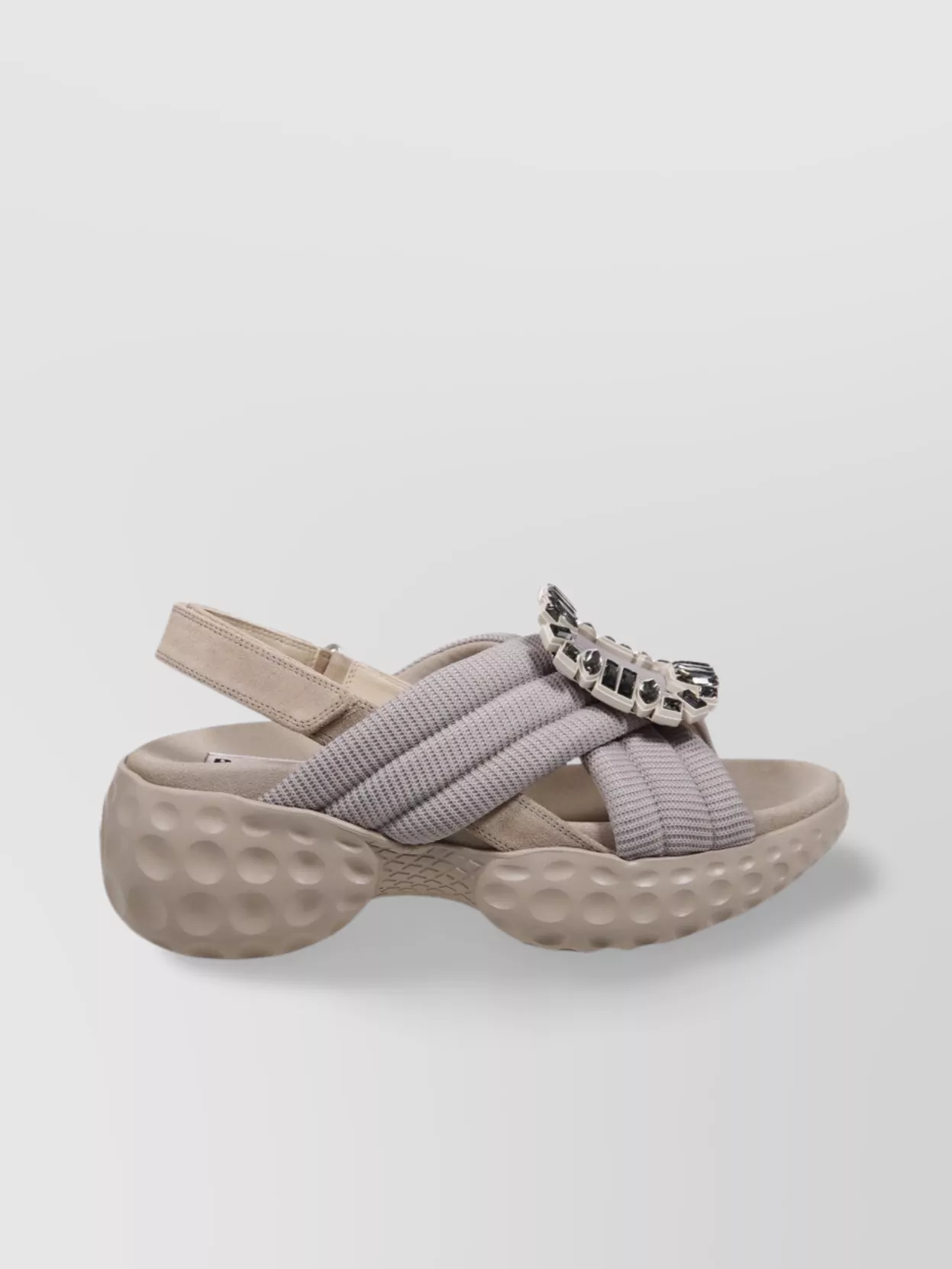 Roger Vivier Light Fabric St Buck Sandal Slingback