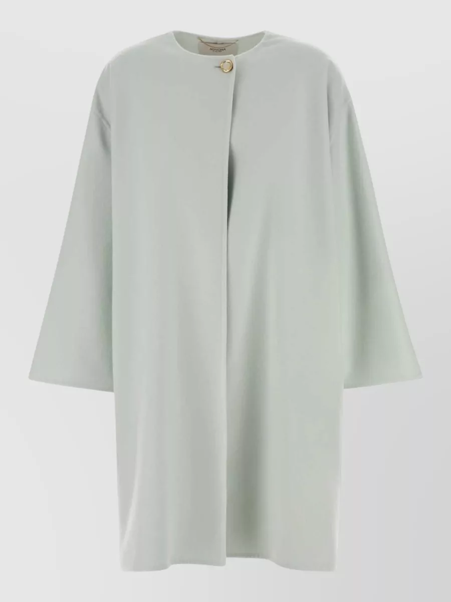 Agnona cashmere single breasted coat