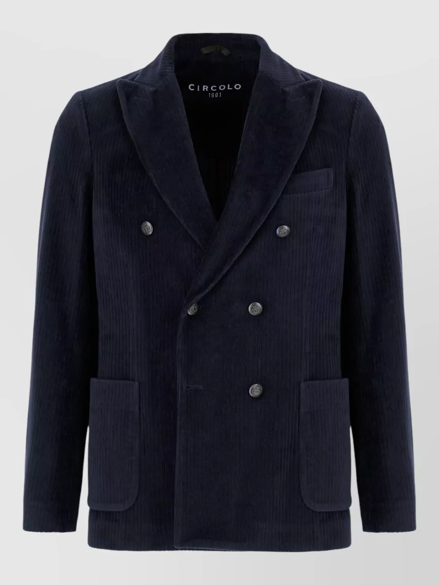 Circolo 1901 corduroy double-breasted coat