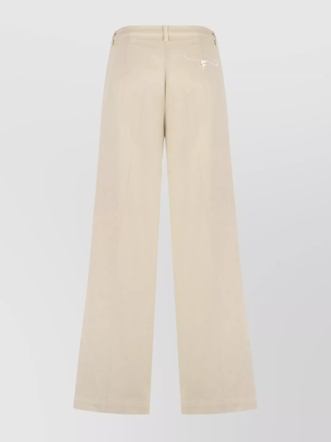Pinko Cotton Trousers With Wide Leg And High Waist In Brown