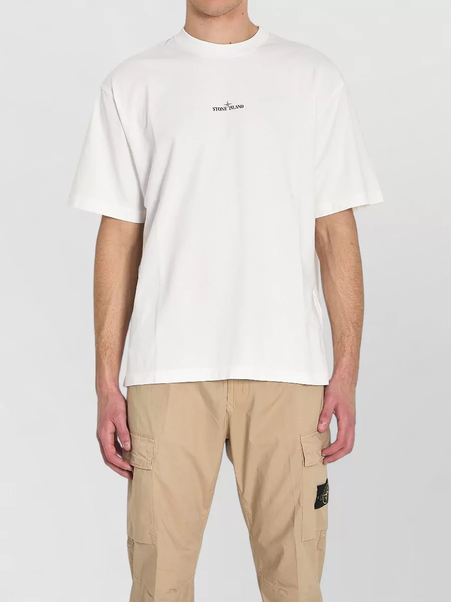 Stone Island Cotton Oversized Printed T-Shirt