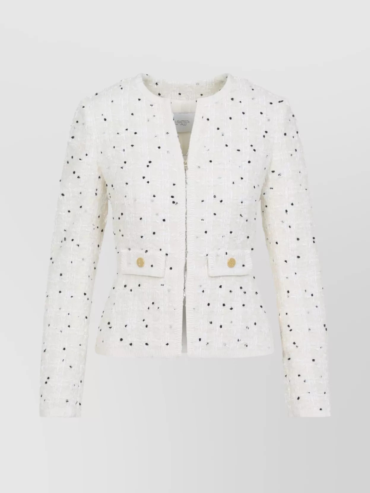 Giambattista Valli Textured Fabric Jacket Featuring Button Detail