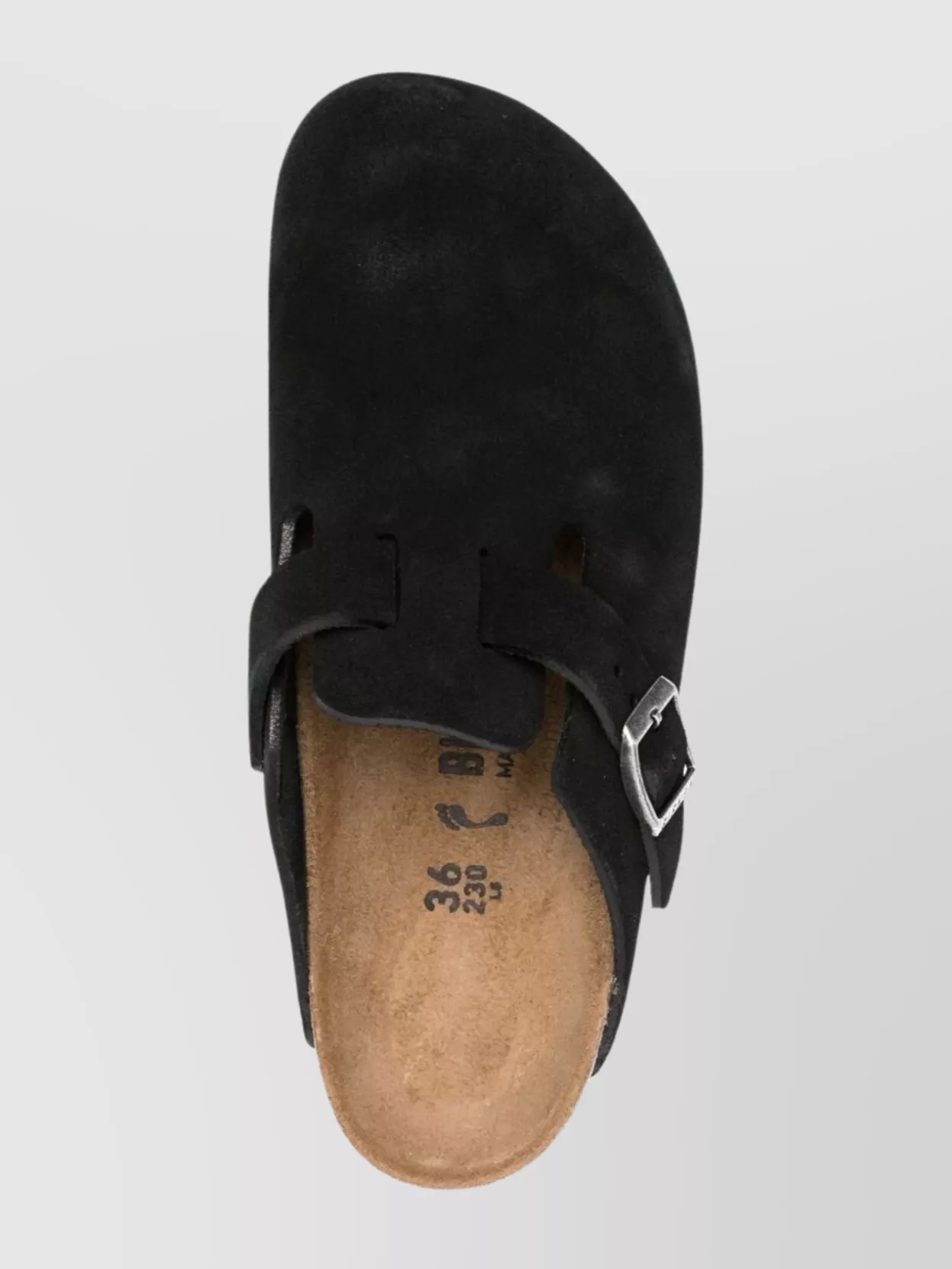 Birkenstock Suede Leather Open Back Slippers