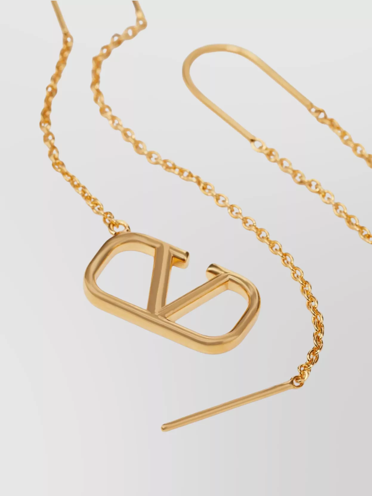 Valentino Vlogo Chain Link Dangling Earrings