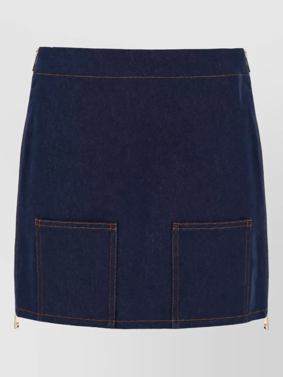 Fendi Denim Mini Skirt