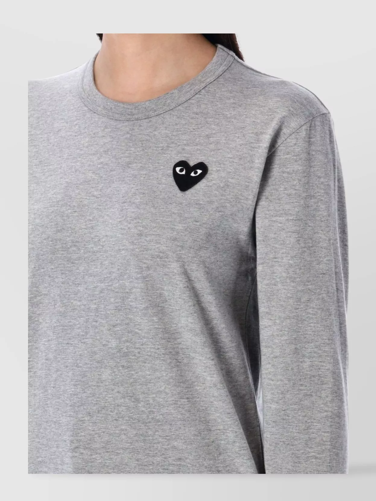 COMME DES GARÇONS PLAY HEART L/S T-SHIRT CREW NECK