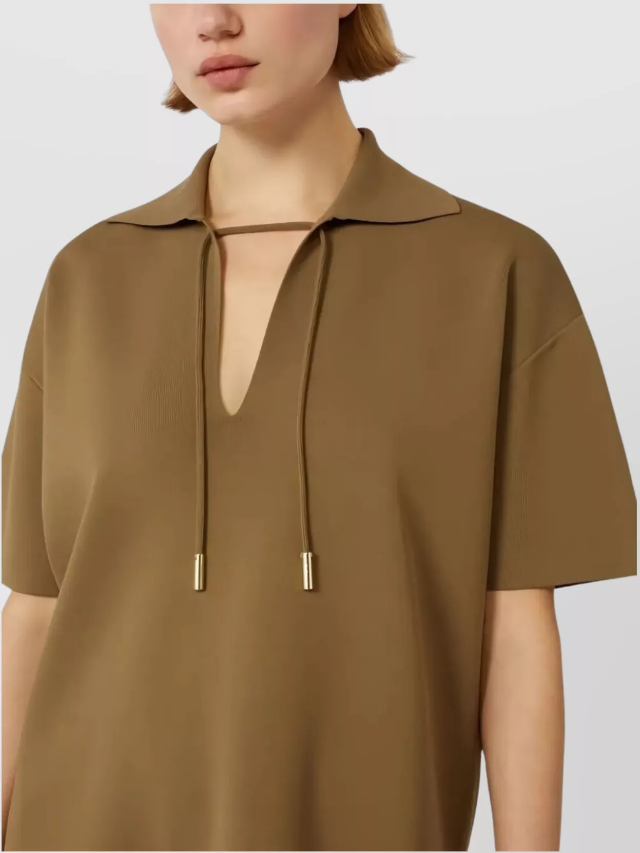 Max Mara Lace Neck Knitted Top