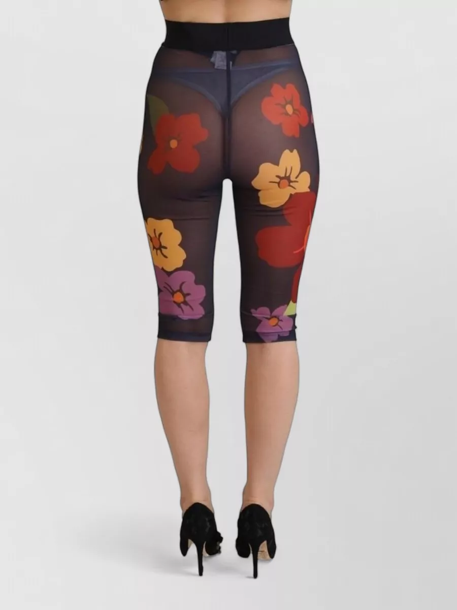 Dolce&Gabbana Floral-Print Knee-Length Leggings