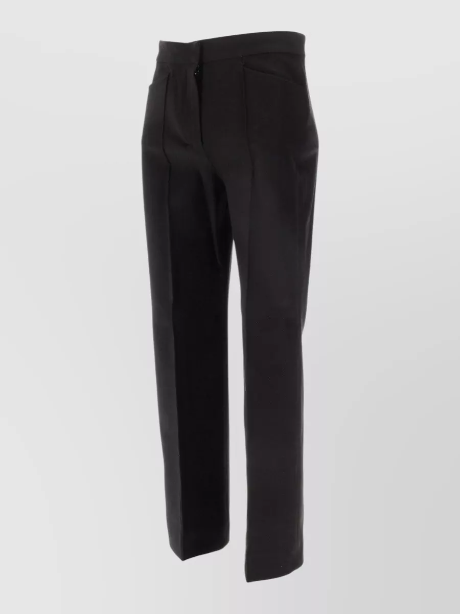 S Max Mara Long Trousers Belt Loops Side And Back Pockets