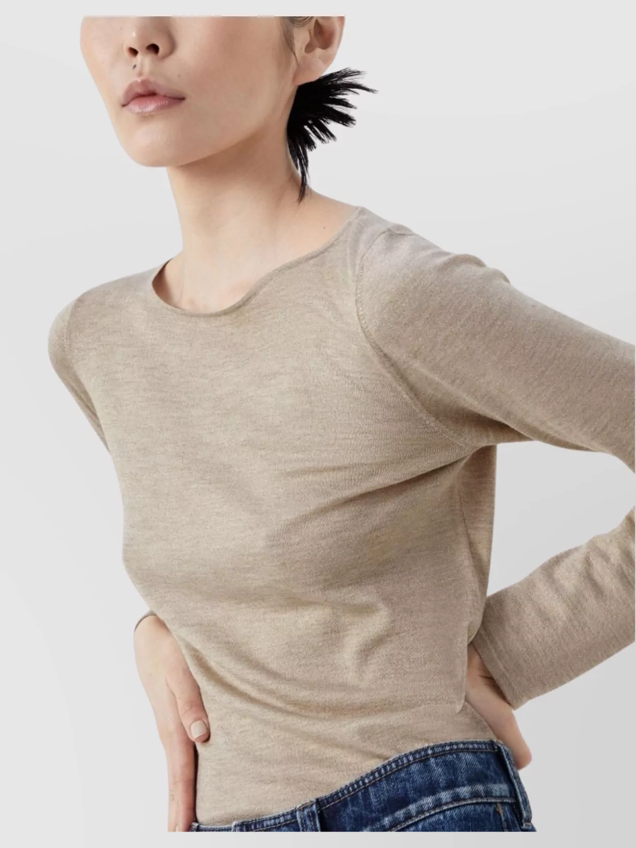 Brunello Cucinelli Boat Neck Cashmere-Silk Sweater