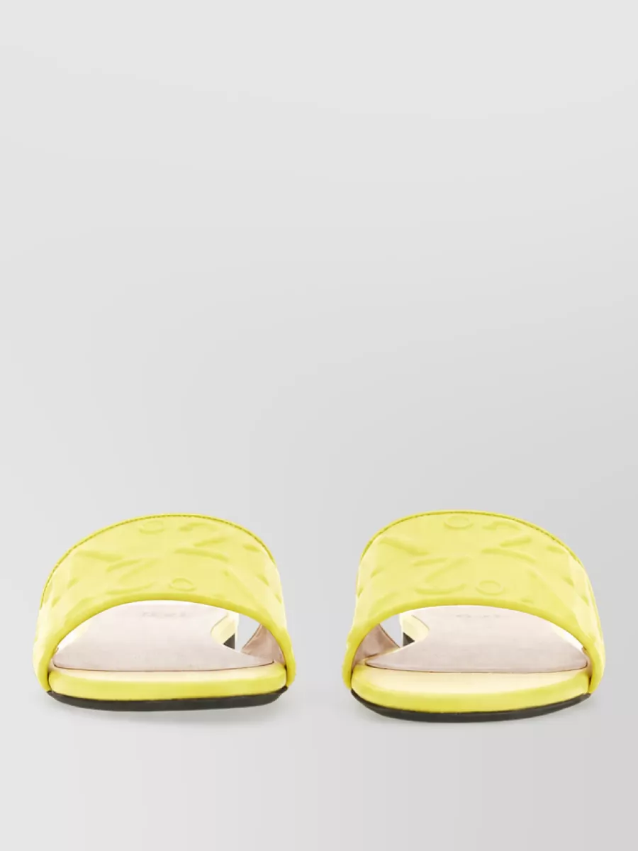 N 21 lambskin slide sandals